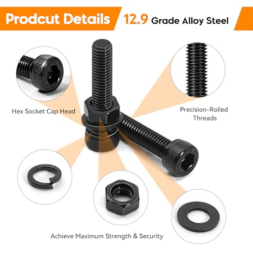 1760PCS Nuts and Bolts Assortment Kit, M2 M3 M4 M5 Metric Screws - size: 1760PCS M2 M3 M4 M5