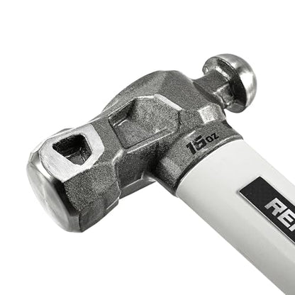 Real Steel Ball Peen Hammer 16 oz, Metalworking Tool Ball Pein Hammer (Graphite)
