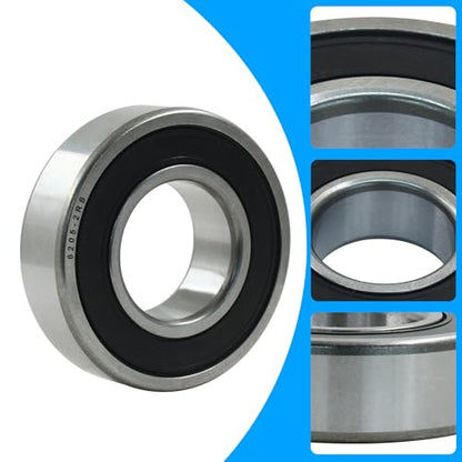 6205 2RS Ball Bearings, 25mm x 52mm x 15mm