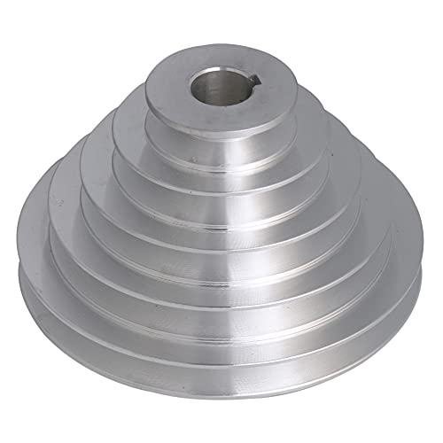 5 Stepped Pulley 22mm Bore | Aluminum Cone Pulley | 6mm Keywayed - size: 22MM BORE