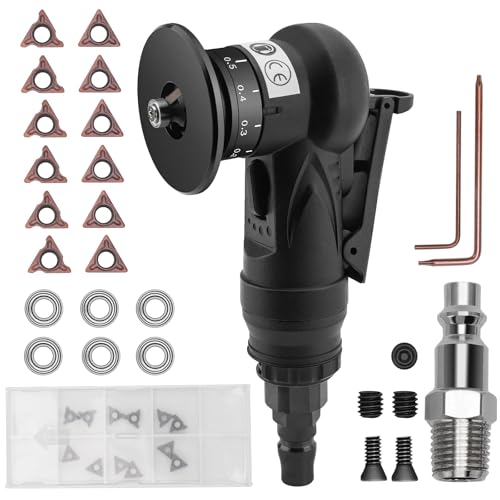 Mini Pneumatic Chamfering Tool Handheld,45°Arc Corner(C&R Angle Blades)
