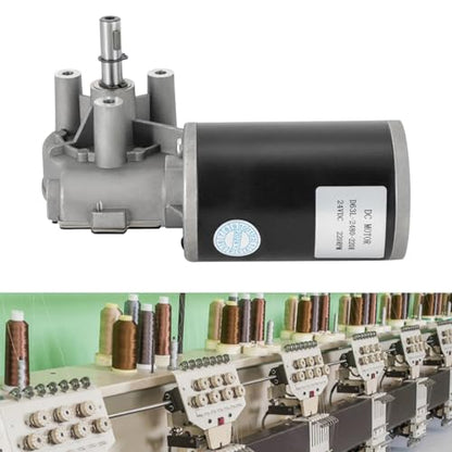 DC Reduction Motor,Gear Reduction Electric Motor,24V 80W 220RPM Electric Gear Motor High Efficiency Brushed DC Motor (Motor Position-Left), SDX20U