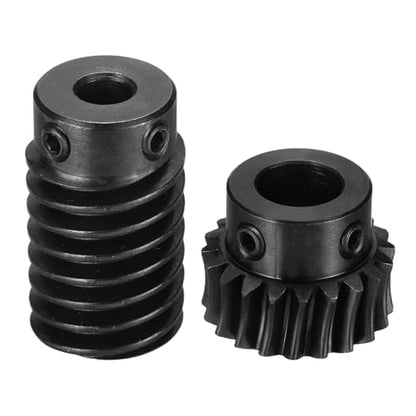 uxcell Worm Gear Set 1 Mod 20T 1:20 Reduction Rate,Gear 10mm,Rod 6mm Bore - size: Gear 10mm, Rod 6mm Bore