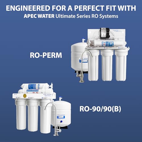 APEC FILTER-MAX90 US Made 90 GPD Complete Replacement Filter Set for Ultimate Series Reverse Osmosis Water Filter System (for Standard 1/4" Output System) - style: Complete Filter Set + 1/4" output