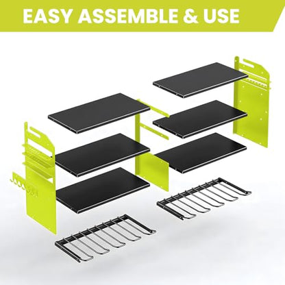 Large Power Tool Organizer Wall Mount - color: Green