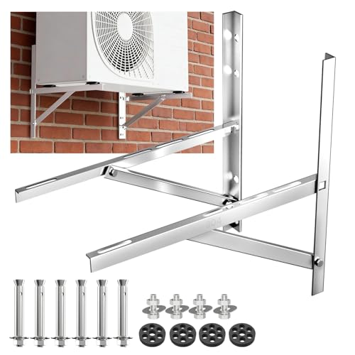 WISSCOOL Mini Split Wall Mounting Bracket, 9000-36000BTU, 304 Steel Big - color: 304, size: 9000-36000BTU
