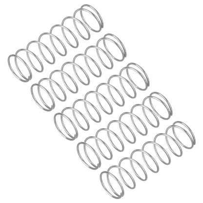 uxcell 5Pcs Compression Spring, Wire Diameter 0.035", OD 0.51", Free Length 1.38" 304 Stainless Steel Coil Mechanical Compressed Spring, Silver - size: 0.035" x 0.51" x 1.38"