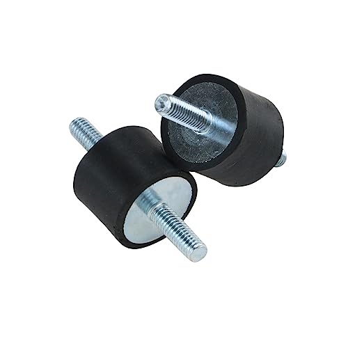 MY MIRONEY 4PCS 40 x 30mm Rubber Isolator Mounts with M8 x 23mm Studs - size: M8 x 23mm;40 x 30mm (Double Studs)