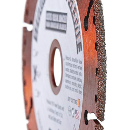 Diamond Extreme 4-1/2 Inch Metal Cutting Diamond Blade, Heavy-Duty Vacuum-Brazed Cut Off Wheel, 7/8"-5/8" Arbor for Rebar, Steel, Stainless Steel, Angle Iron & Sheet Metal (4.5") - size: 4-1/2 Inch