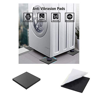 8 Pieces Black Neoprene Foam Anti Vibration Pads 6 in X 6 in X 1/8 in - size: 6inX6inX1/8in