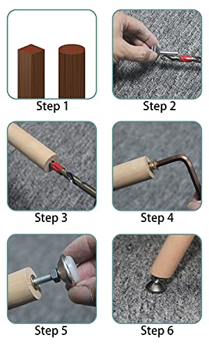 HUAYY Furniture Levelers Swivel Feet,Angle Height Adjustable(3/8-16 Nut Inserts Kits-8 Sets),Heavy Duty Leveling Legs for Table Chairs Cabinets Sofa,with High-Density Self-Adhesive Felt Pads - size: 3/8-16 Kits-8 Sets
