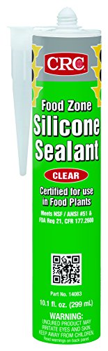CRC Food Zone Silicone Sealant 14083 – [Pack of 12] 10.1 FL Oz., Clear Silicone Seal for Bonding, Waterproofing Applications - style: 12 Pack