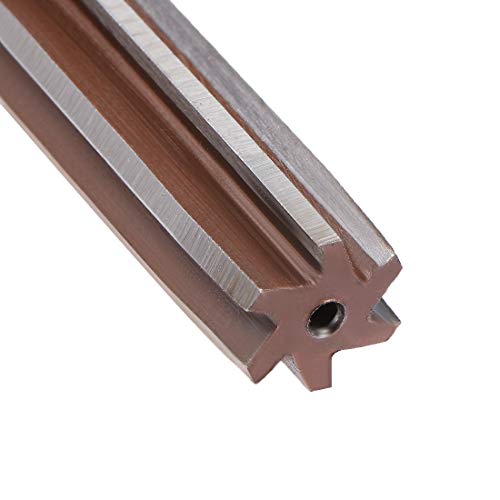 uxcell Hand Reamer 12mm Alloy Tool Steel H8 6 Straight Flutes Hand Milling Cutter Tool Metric Reaming Drill Bit for Metal - size: 12mm