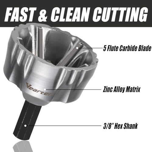 1/2" to 1-3/8" Deburring External Chamfer Tool with Carbide Blades - size: 1/2" to 1-3/8"