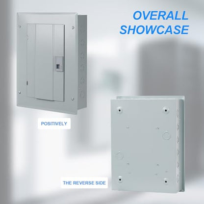 THQL Circuit Breaker Panels, 12-Space, 125A Circuit Breaker Distribution Box, 120V/240V Circuit Breaker Electrical Enclosure,Indoor Main Lug Load Center - style: 12 SPACE