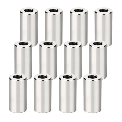 TAISHER 12pcs Stainless Steel Bushing Sleeve, 5/8" OD x1/4"ID (1"Length) - size: 5/8" OD x1/4"ID（12pcs）