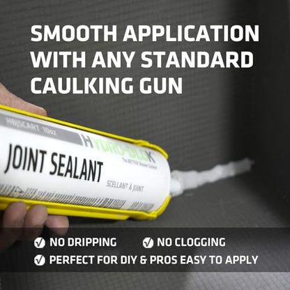 HYDRO-BLOK Construction Joint Sealant, 10 oz 2-Pack, Low VOC Polyurethane, Waterproof & Weather-Resistant Elastomeric Caulk for Indoor/Outdoor Repairs - style: 10 oz - 2 Pack
