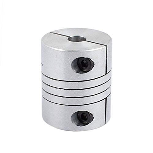 uxcell 6.35mm to 8mm Shaft Coupling 30mm Length 25mm Diameter Stepper Motor Coupler Aluminum Alloy Joint Connector for 3D Printer CNC Machine DIY Encoder - size: 6.35-8mm