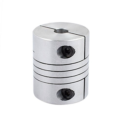 uxcell 6.35mm to 8mm Shaft Coupling 30mm Length 25mm Diameter Stepper Motor Coupler Aluminum Alloy Joint Connector for 3D Printer CNC Machine DIY Encoder - size: 6.35-8mm