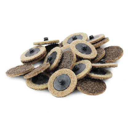 BHA 2 Inch Surface Conditioning Discs, Quick Change, Tan Coarse - 25 Pack - color: Tan