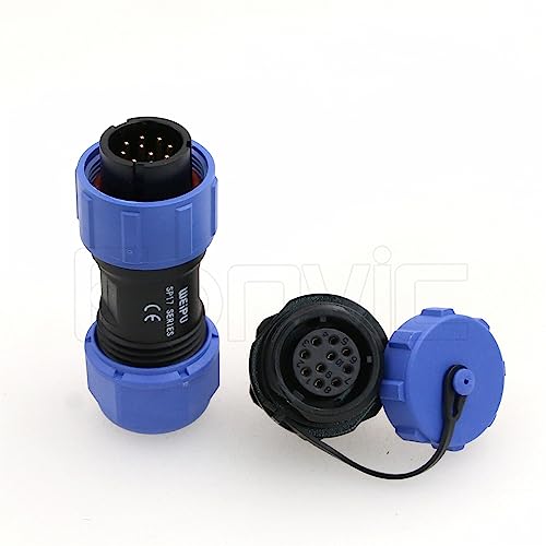 Weipu SP17 10 Pin Connector Waterproof IP68 Male Plug Female Socket Circular 6-10mm Cable Industrial Solar Electrical Connector - size: 10Pin 5A