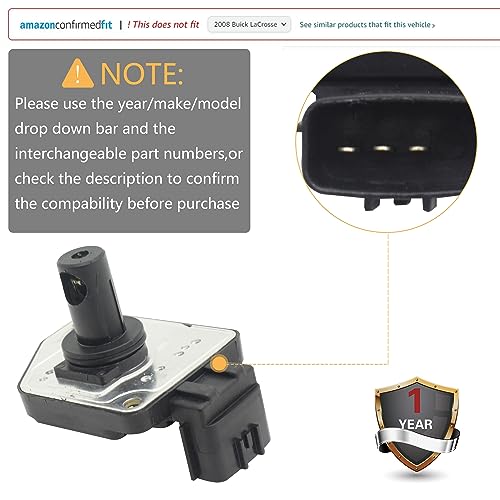 Maf Mass air Flow Sensor Meter Compatible with Nissan Frontier 1998-2004; NP300 2011-2015; Pickup 1996-1997; Xterra 2000-2004 Replace OE 16017-1S710 160171S710