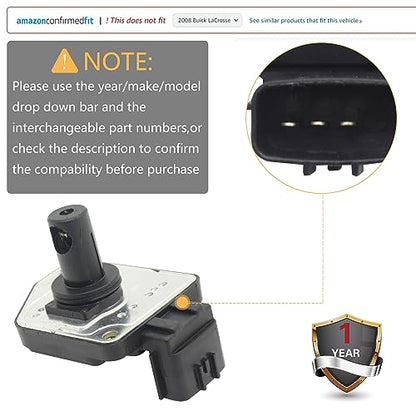 Maf Mass air Flow Sensor Meter Compatible with Nissan Frontier 1998-2004; NP300 2011-2015; Pickup 1996-1997; Xterra 2000-2004 Replace OE 16017-1S710 160171S710
