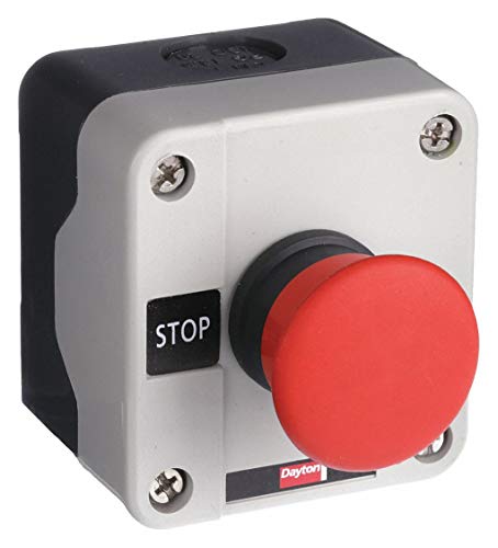 Dayton Push Button Control Station, 1NC Contact Form, Number of Operators: 1