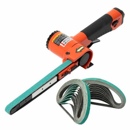 1/2"x18" Air Belt Sander with 20Pcs Zirconia 40/60/80/120 Grit Belts - size: 1/2"x18" Air Belt Sander