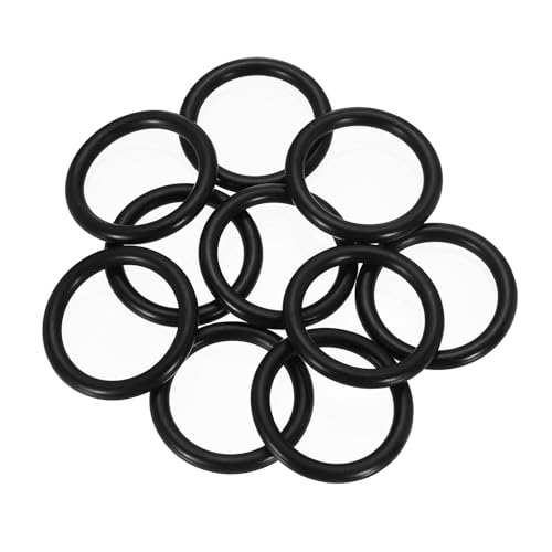 uxcell 10Pcs AS-323 O-Rings, Nitrile Rubber O-Rings 1-5/16" ID, 1-11/16" OD, 3/16" Width Round Sealing Gasket for Automotive Machine Plumbing Sealing Repair (70 Durometer, Black) - size: 1-5/16" ID, 1-11/16" OD, 3/16" Width