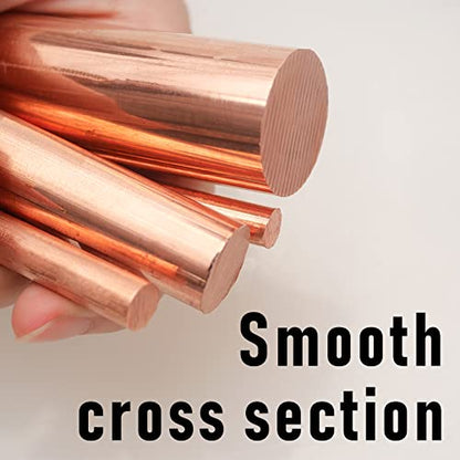 1Pcs Pure Copper Round Rod 1/8"(3mm) Dia 11.81" Length Bare Copper Cu Metal Rod for Metal Craft Hobbies - size: 1/8" Dia, style: 12"Length