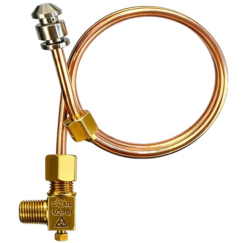 3/16" OD x 25.6" Bendable Copper Pilot Tube w/ 2065643 Pilot Valve - color: 3/16" x 20" Copper Range Pilot Tube with Single Valve