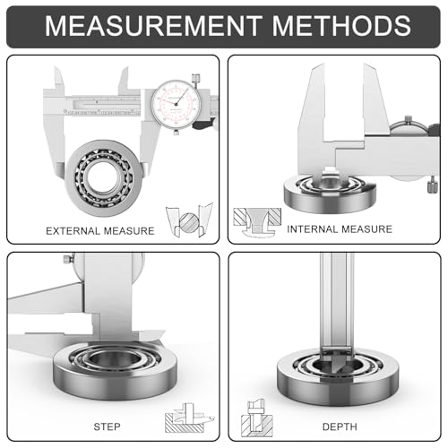 HDLNKAK Dial Caliper 0-6"/150mm Dual Reading Scale Inch/Metric - color: Red