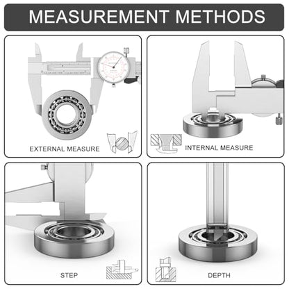 HDLNKAK Dial Caliper 0-6"/150mm Dual Reading Scale Inch/Metric - color: Red