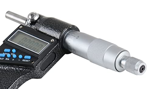Accusize Industrial Tools 4-5''/100-125 mm 7 Keys Electronic Digital Outside Micrometers, 0.00005'' Or 0.001 mm Resolution, Ac21-5022 - size: 4-5" / 100-125 mm