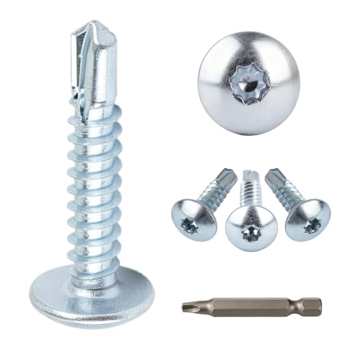 Enclosed Trailer Screws Self Tapping Silver 100 Pack #10 x 3/4 Inch - color: Silver, size: #10 x 3/4 Inch