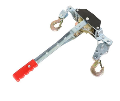 2 Ton Hand Winch Power Puller, 4000 LBS Come Along Cable Puller with Steel Cable & 2 Hooks, Heavy Duty Manual Winch for Towing