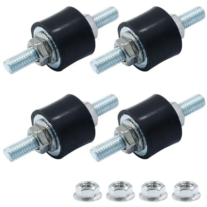 Waziaqoc 4PCS M6 Rubber Mounts Shock Absorber - size: M6