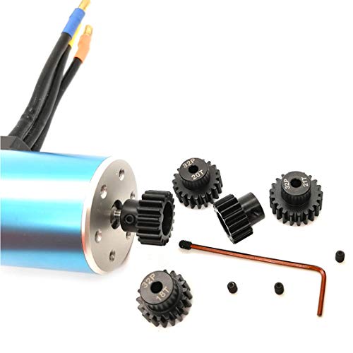 32P Hardened Pinion Gear Set 1/8 inch Hole 17T 18T 19T 20T 21T with Hex Key (Compatible with 0.8 Metric Pitch) - style: 17T 18T 19T 20T 21T