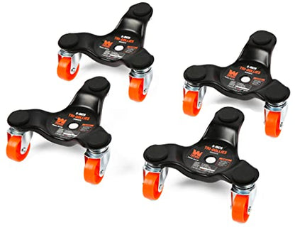 WEN DL6165 6-Inch 165-Pound Capacity Furniture Moving Tri-Dolly 4 Set (1 Pack) , Black - size: Pack of 1, style: 6-Inch (165-Pound Capacity)