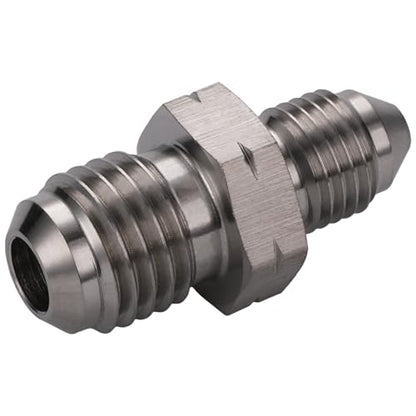 3AN Male to M12x1.5 Male Stainless Steel Brake Clutch Fuel Oil Fitting Adapter Coupler - size: 3AN to M12x1.5