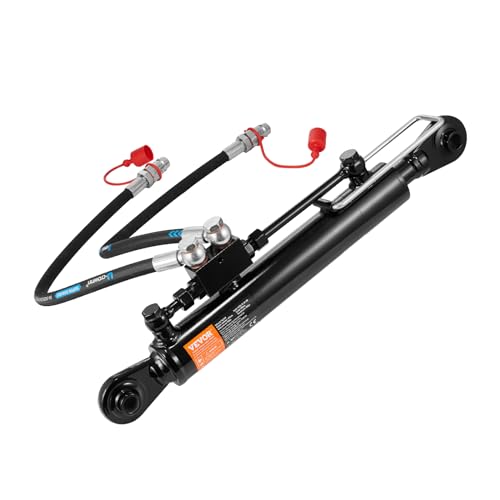 VEVOR Hydraulic Top Link Cat.1-1 (11 in, 20-7/8~31-7/8 in), Hydraulic Cylinder with 2 Hoses & G3/8" Check Valve - style: Cat1-1(11 in, 20-7/8~31-7/8 in)
