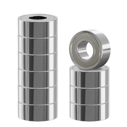 10 Pcs 624ZZ Ball Bearings, Carbon Steel, 4x13x5mm - size: 624ZZ 10Pcs