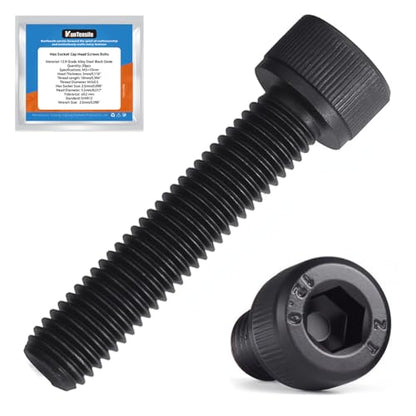 M3 x 20mm Hex Socket Cap Head Screws Bolts, 200pcs Grade12.9 Machine Screws - size: M3x20mm