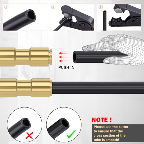 CheeMuii 3PCS 3/8" Brass DOT Air Line Fittings DOT Brass Straight Union - size: 3/8IN-3PCS