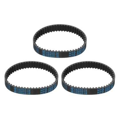 uxcell 3pcs HTD-5M Rubber Timing Belt 51 Teeth, 255mm Pitch Length x 15mm Width x 3.6mm Height, Closed Loop Pulley Timing Belt - size: 255mm