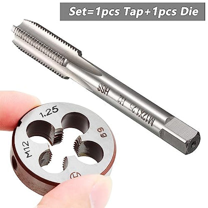 M12 X 1.25 Metric Tap and Die Set Machine Thread Right Hand Screw Tap - color: m12*1.25