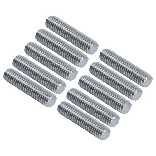 M6 x 25mm Threaded Rod, 10Pcs 304 Steel