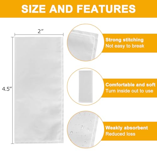 CARGEN 2 x 4.5 Inch Nylon Mesh Tea Filter Bags 50 Count 160 Micron - size: 50PCS-160M