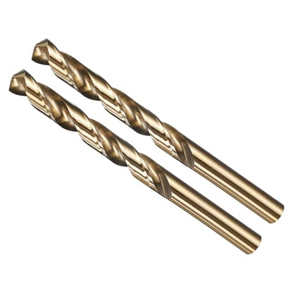 METALLIXITY Drill Bit (10.5mm) M35 5% Cobalt High-Speed Steel 135° 2Pcs - size: 10.5mm